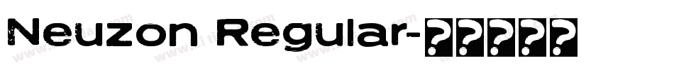 Neuzon Regular字体转换